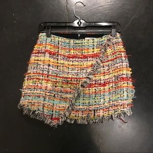 Colorful tweed skirt